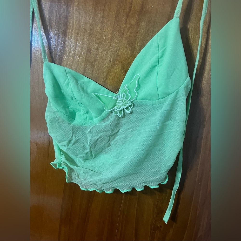Sheer crop top